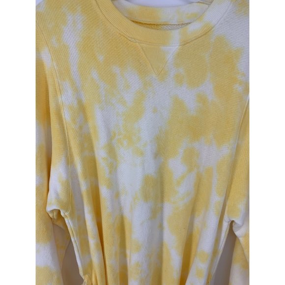 Sincerely Jules for Bandier Yellow Tie Dye Sweatshirt Dress Size M - Picture 2 of 9